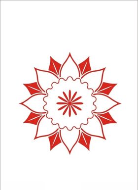 花朵花纹底纹星形制作