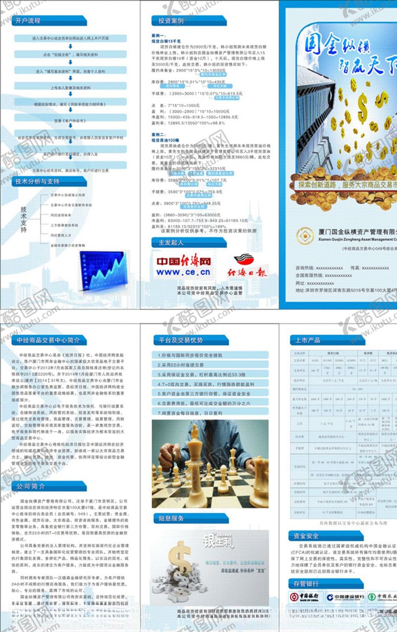 编号：16675507041609136705【酷图网】源文件下载-金融理财公司折页