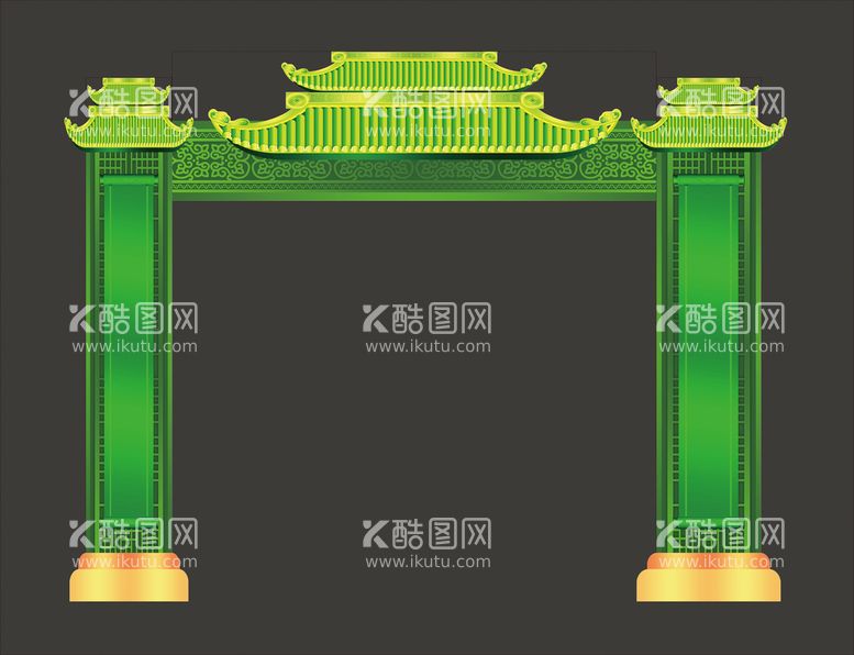 编号：10333211250906299104【酷图网】源文件下载-绿色拱门