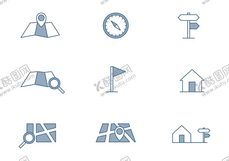 编号：85610510041339029200【酷图网】源文件下载-定位图标