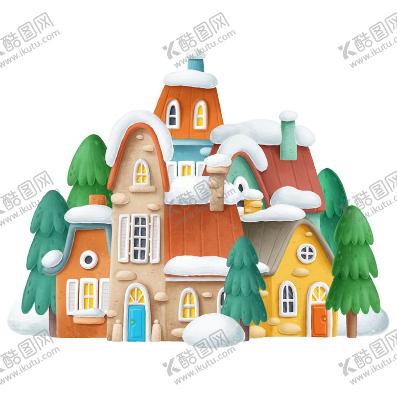 编号：16584607031857022368【酷图网】源文件下载-卡通房子