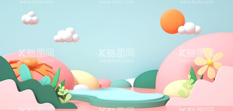 编号：87583801280720039491【酷图网】源文件下载- 立体背景 C4D  3D  