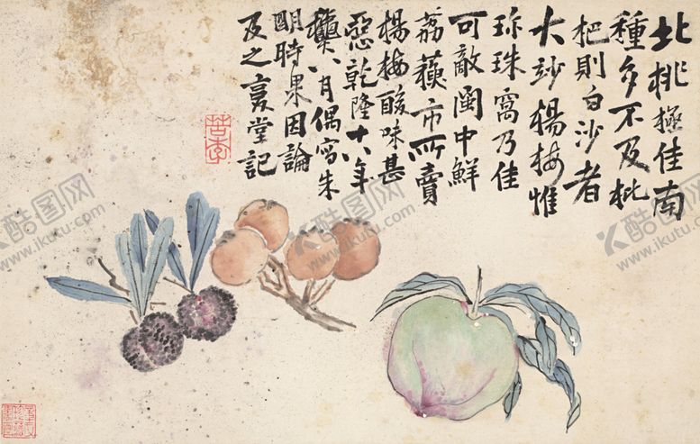 编号：21790606260345554970【酷图网】源文件下载-植物花草国画图案