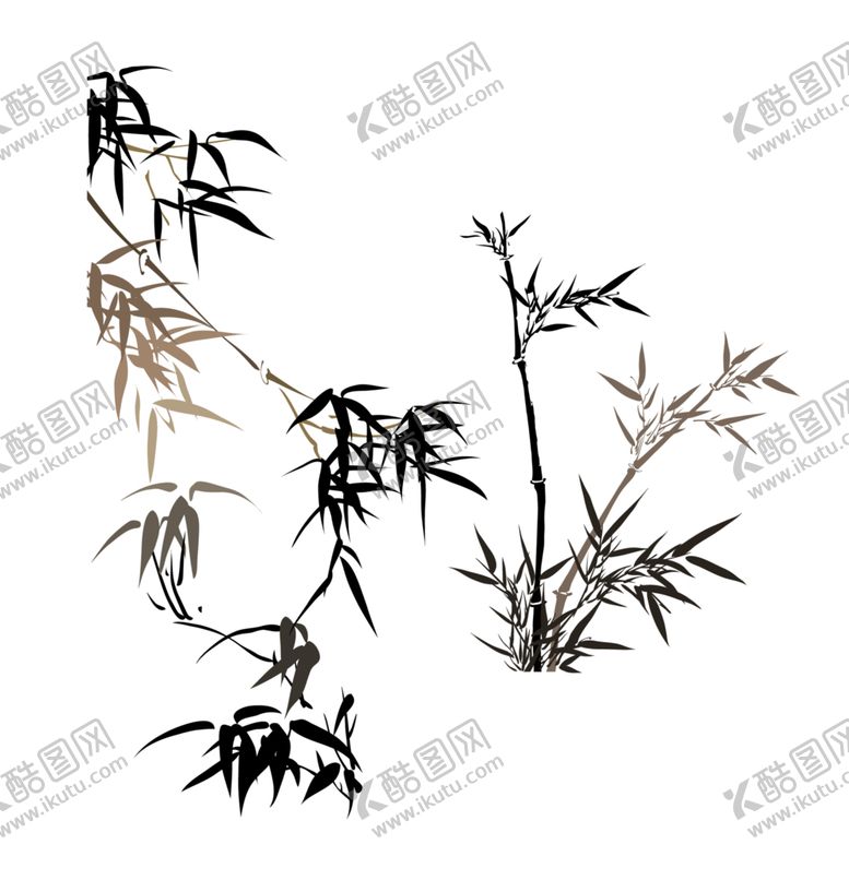 编号：43363209201619297899【酷图网】源文件下载-水墨竹子