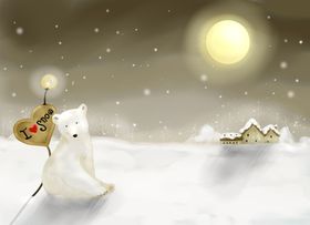 圣诞背景韩式水彩水墨底纹