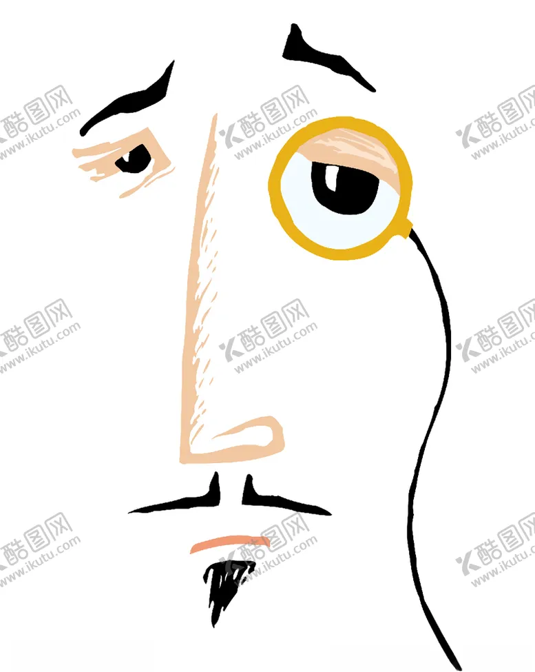编号：26333507010308316846【酷图网】源文件下载-简约线条人像
