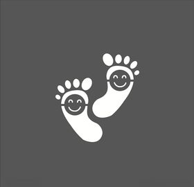 校园可爱脚丫喷漆模具