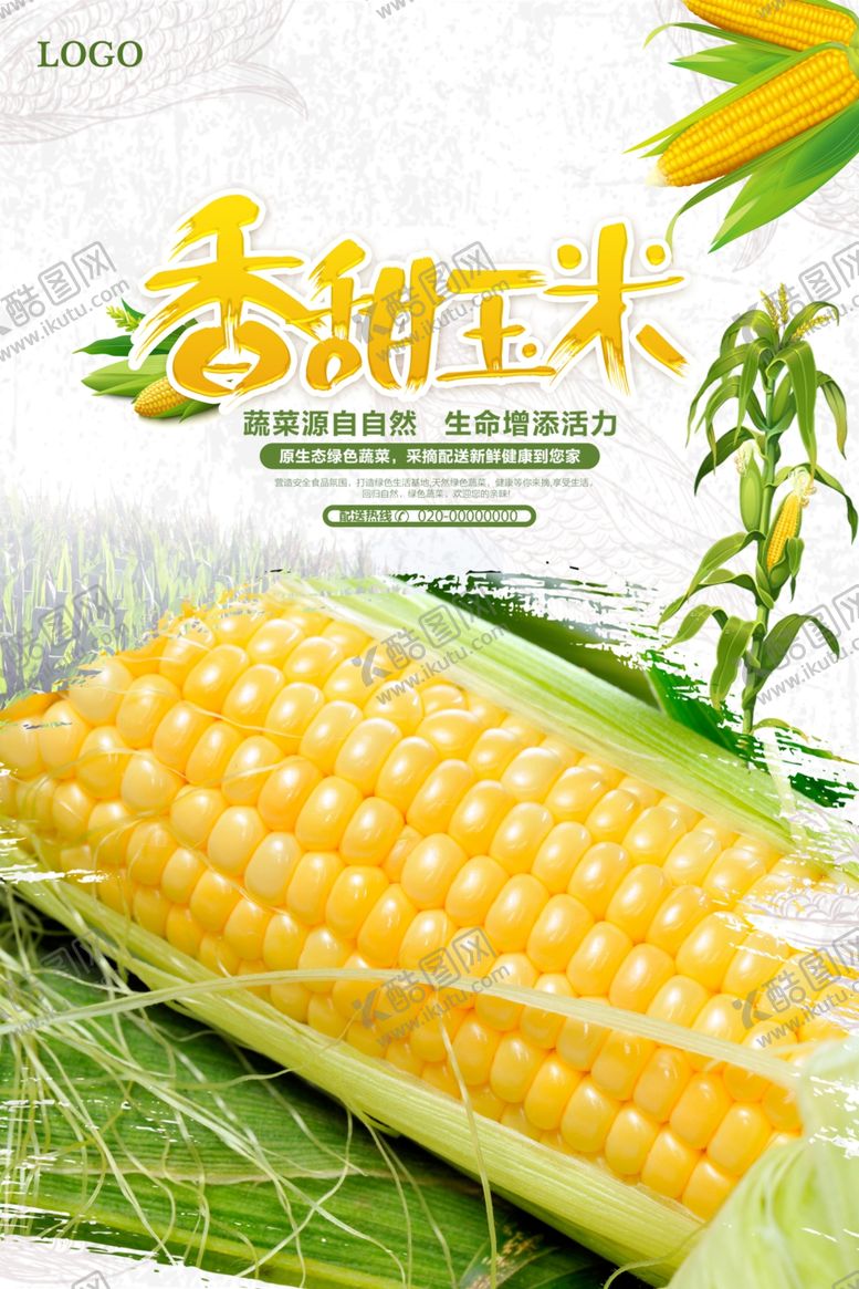 编号：57589510031449016683【酷图网】源文件下载-清新玉米海报