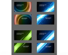 多彩动感科技风格背景图