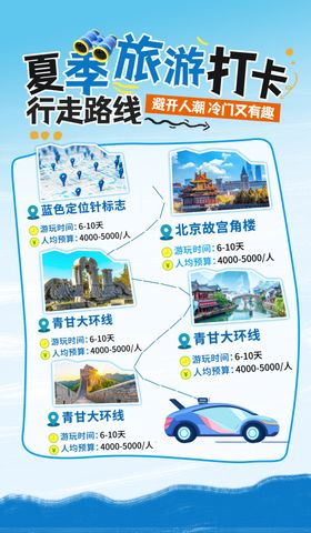 夏季旅游打卡行程推荐