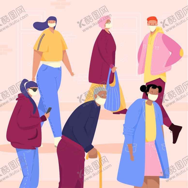 编号：05619409131918261702【酷图网】源文件下载-人群 公众卡通人物