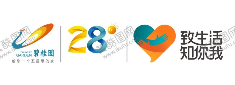 编号：25837510292155159610【酷图网】源文件下载-碧桂园LOGO彩色联合LOGO