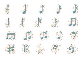 音乐音符地贴