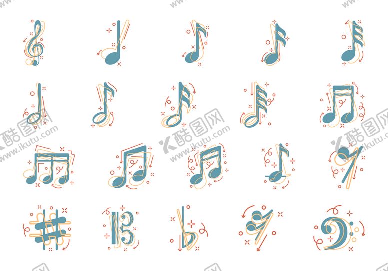 编号：73477304141307039126【酷图网】源文件下载-音乐音符
