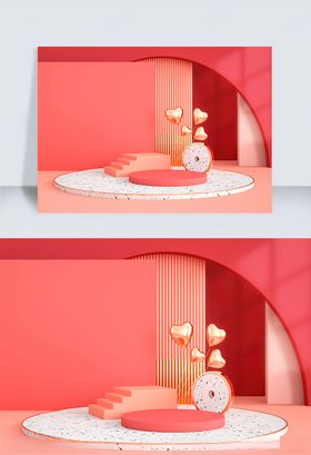 C4D电商海报banner背景