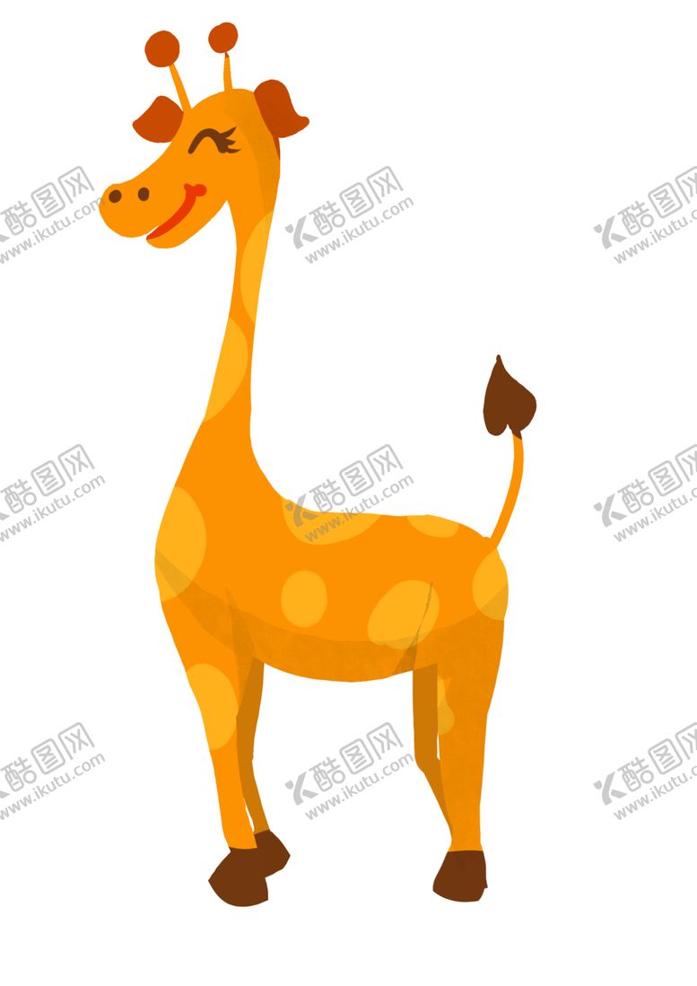编号：29274906190043243966【酷图网】源文件下载-卡通长颈鹿