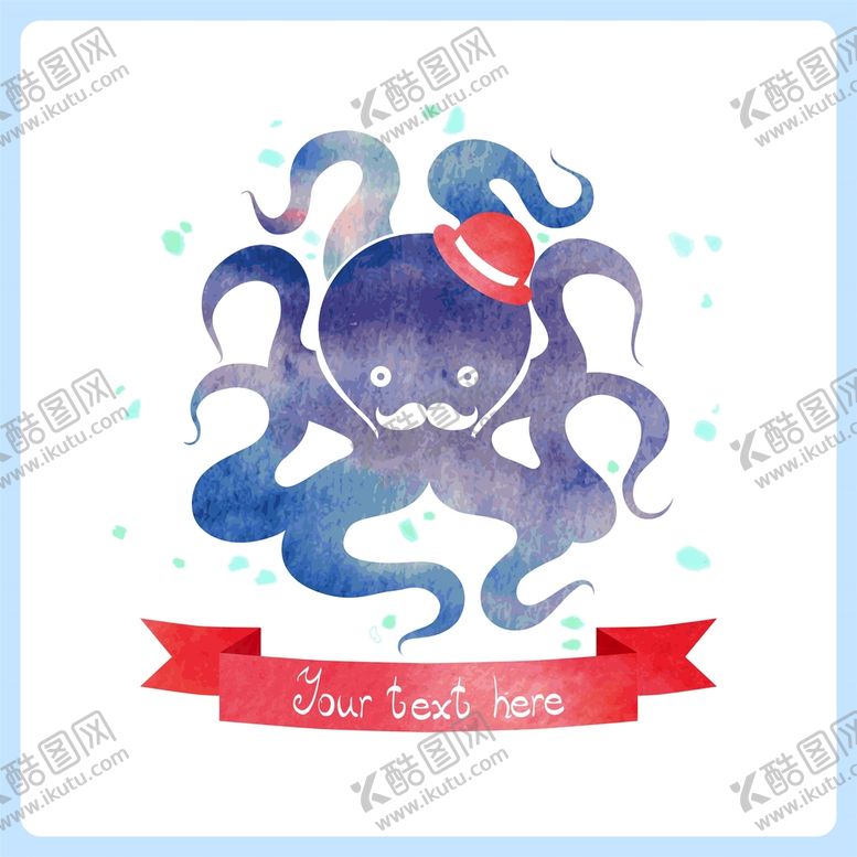 编号：78793302022011006124【酷图网】源文件下载-水彩动物