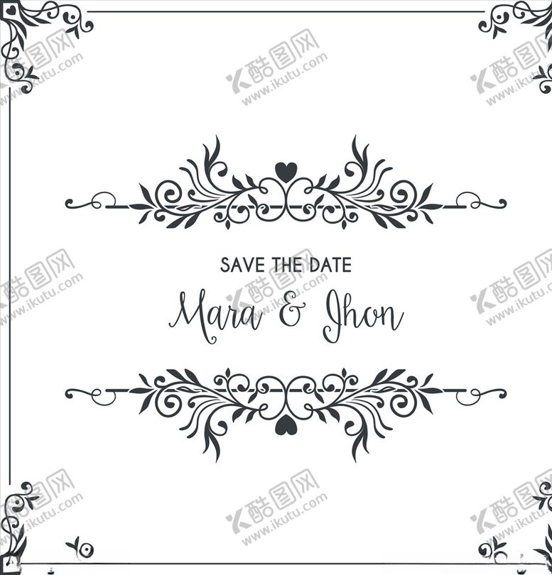 编号：14807109281855539266【酷图网】源文件下载-矢量花纹边框