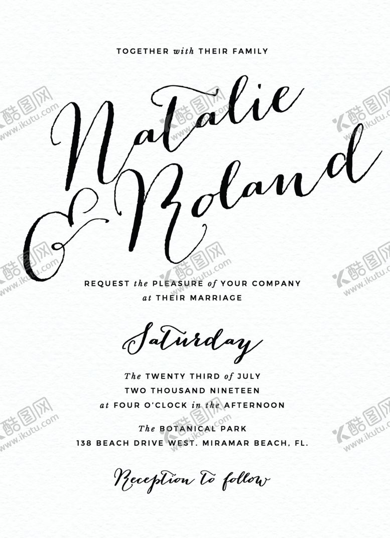 编号：14420209180157198544【酷图网】源文件下载-小清新水彩邀请函设计