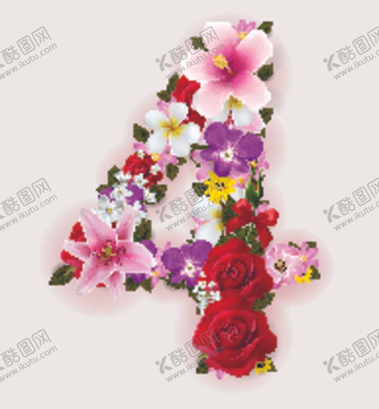编号：10366209101955305858【酷图网】源文件下载-鲜花数字