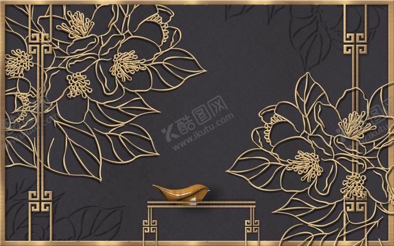 编号：76124209101018586097【酷图网】源文件下载-花鸟工笔画