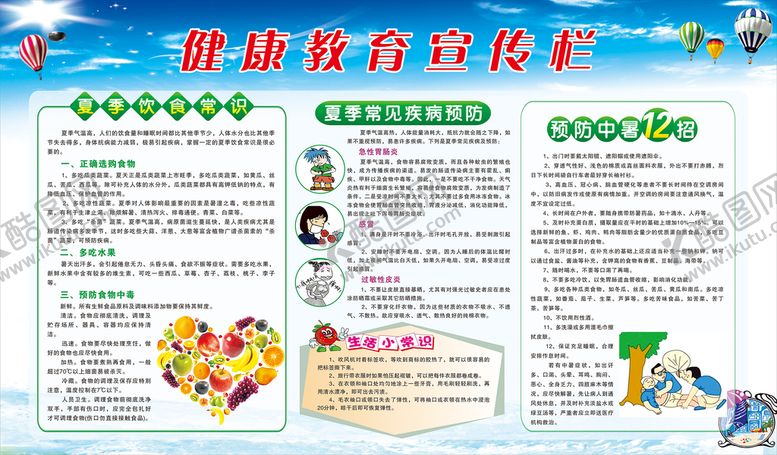 编号：33577011071744111619【酷图网】源文件下载-夏季健康教育