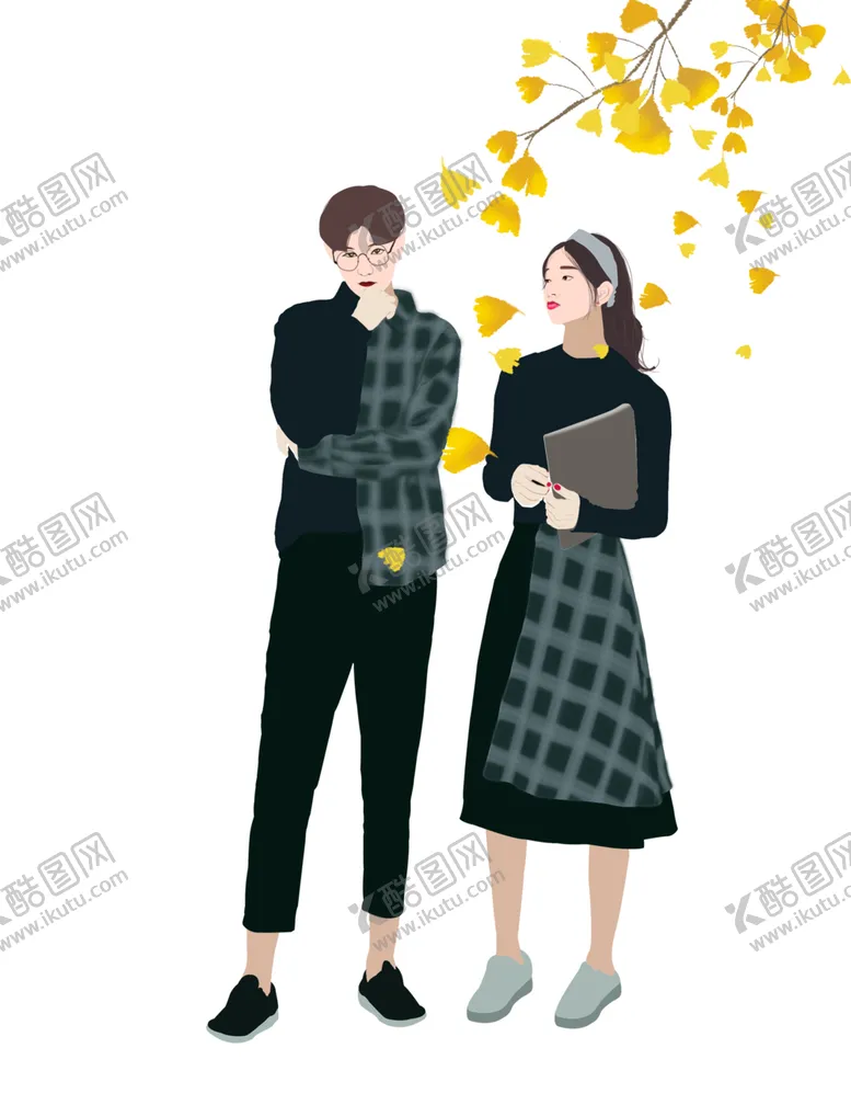 编号：93576806270549348448【酷图网】源文件下载-秋天银杏叶