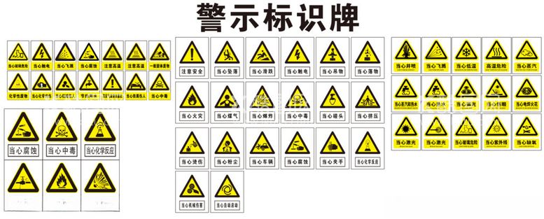 编号：10813512151405293047【酷图网】源文件下载-警示标识牌