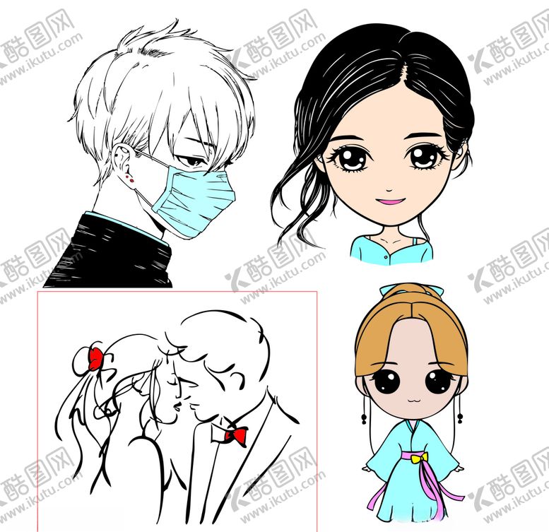 编号：69279309090704177476【酷图网】源文件下载-动漫人物