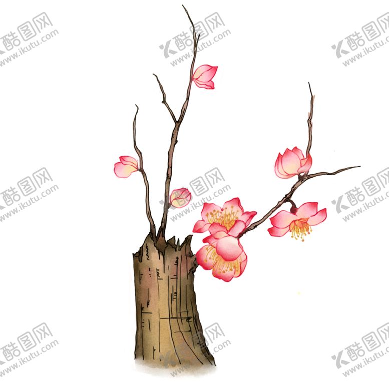 编号：86342210101719525653【酷图网】源文件下载-中国风水墨梅