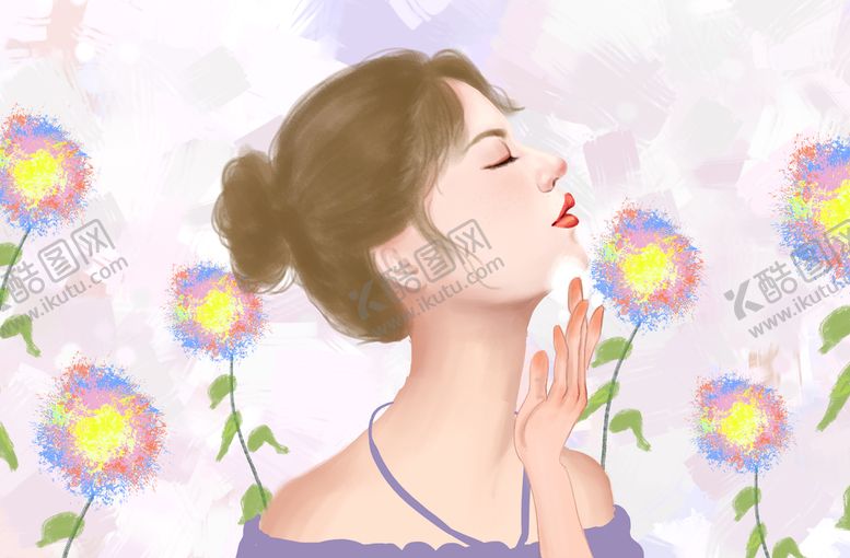 编号：52327710302056591272【酷图网】源文件下载-化妆打扮的美女
