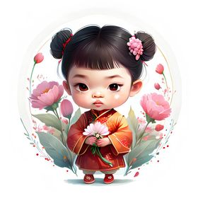 小姑娘插画