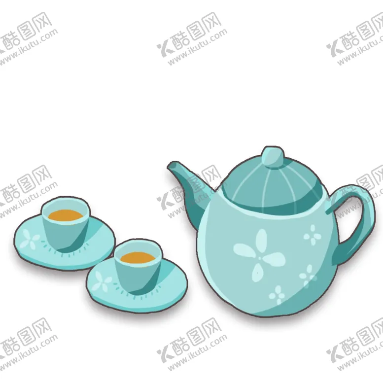 编号：26086301300725037453【酷图网】源文件下载-卡通茶具