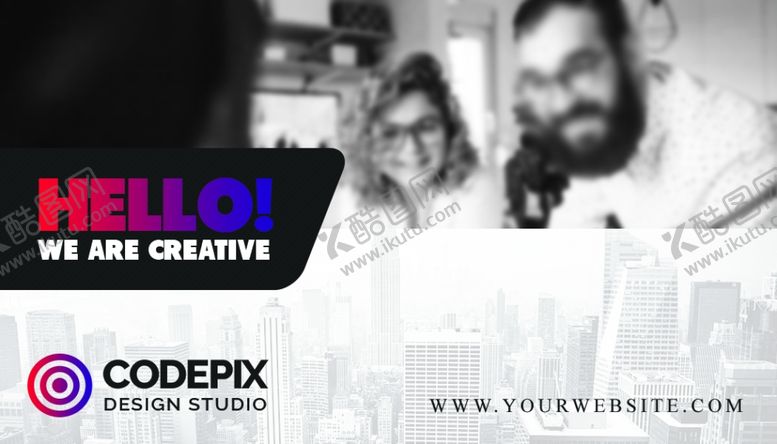 编号：81669210192314527104【酷图网】源文件下载-欧美企业商务名片正面