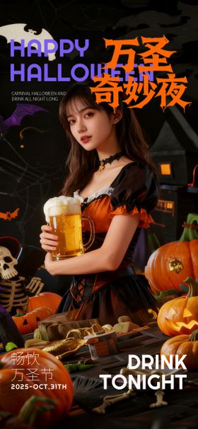 酒吧夜店美女万圣节