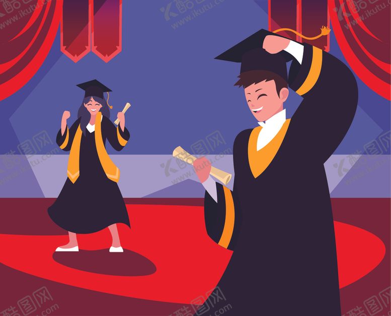 编号：41590806261850593434【酷图网】源文件下载-毕业典礼背景