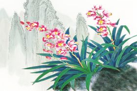 精雕沙发靠背梅兰竹菊兰花