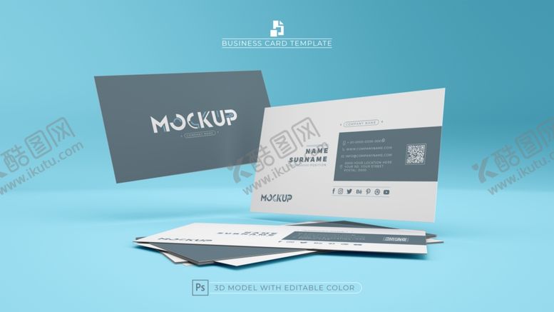 编号：24127811012159126109【酷图网】源文件下载-名片样机