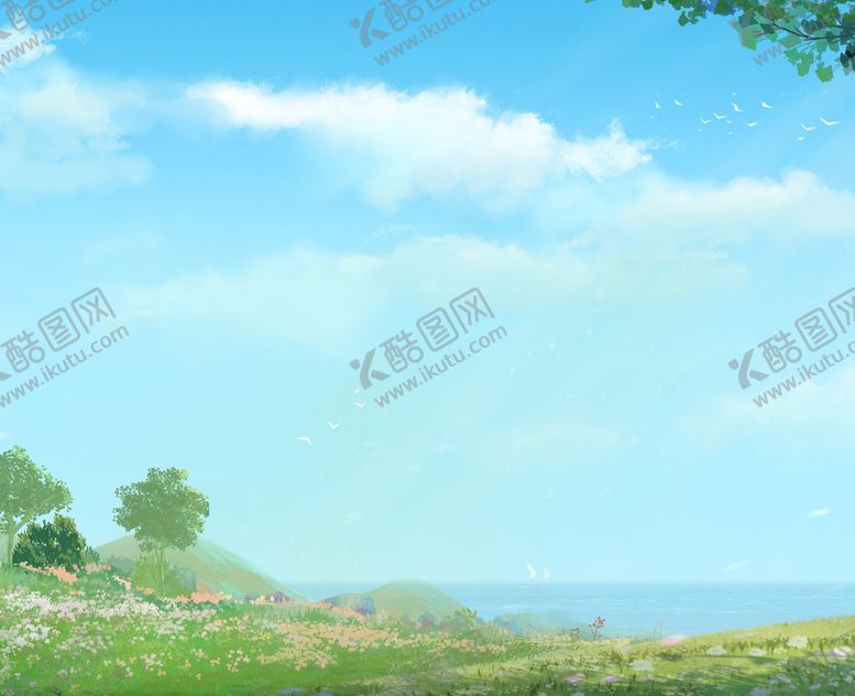 编号：05837209152347529810【酷图网】源文件下载-风景画春天黄色