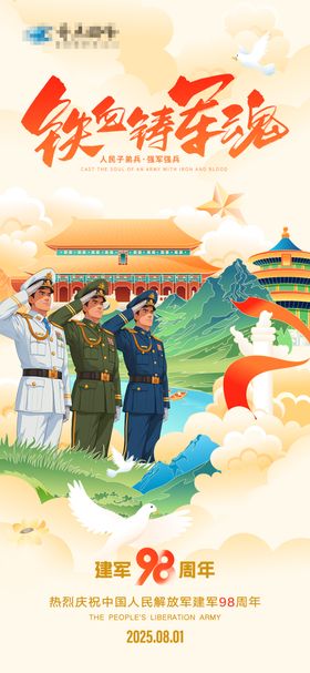 建军节海报