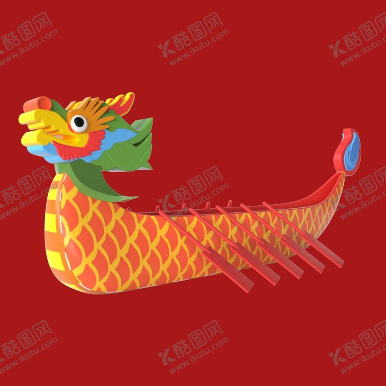 编号：13096002171835421410【酷图网】源文件下载-手绘龙舟龙船