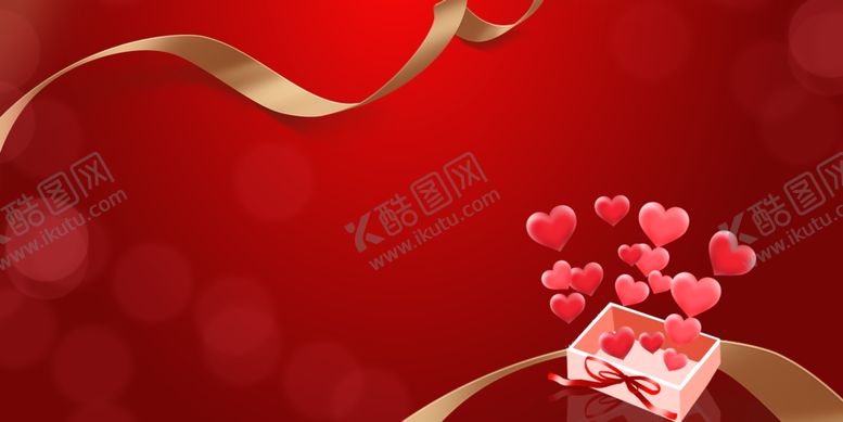 编号：33109304302242388102【酷图网】源文件下载-红色爱心情人节背景图片