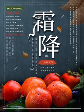 霜降广告节日元素24节气