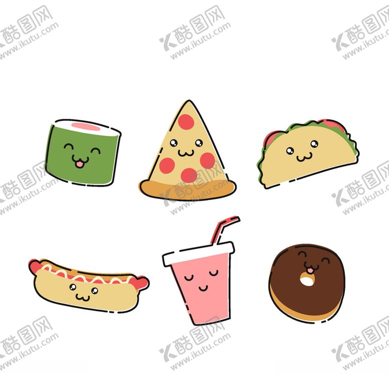 编号：30162109171210373694【酷图网】源文件下载-可爱食物