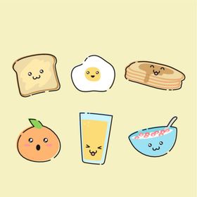 可爱手绘美食