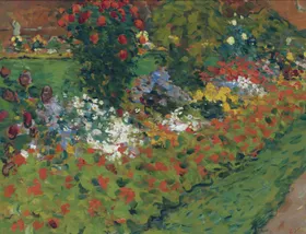 乡村田园场景风景油画