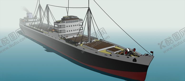 编号：88546709180833579378【酷图网】源文件下载-帆船渔船船模型