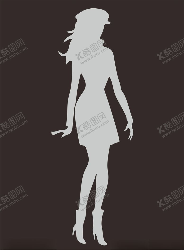 编号：87732004070955511708【酷图网】源文件下载-瘦身美女剪影
