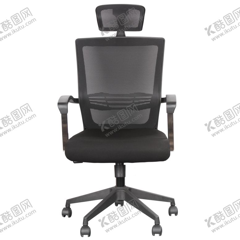 编号：10257506300958591657【酷图网】源文件下载-黑色时尚滑轮办公椅45度