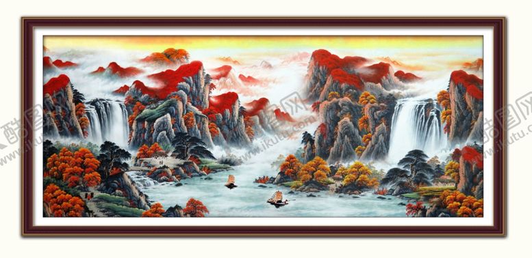 编号：75519307071844338962【酷图网】源文件下载-鸿运当头风水装饰画